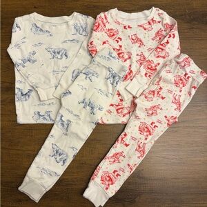 Old Navy Polar Bear and Santa Pajama Set